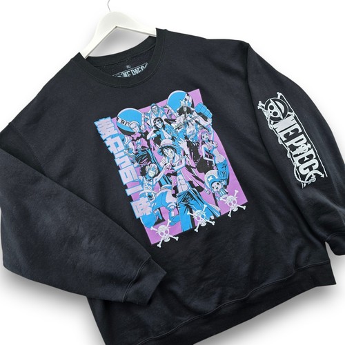 Felpa one piece uomo nera - piece,