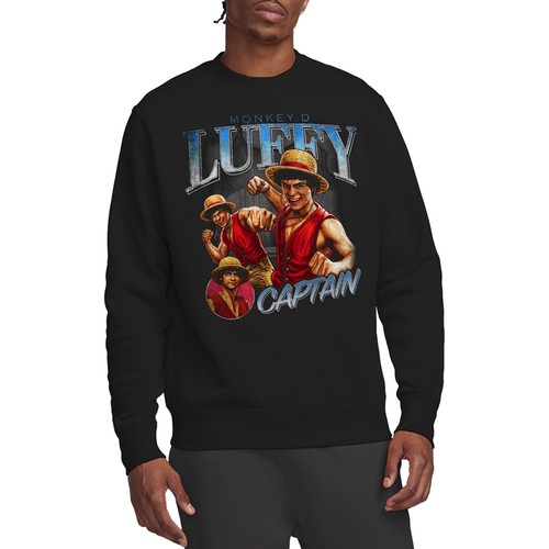 Felpa unisex one piece luffy - felpa,